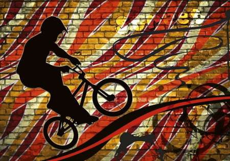 Фототапет графит с колело - 5-0327