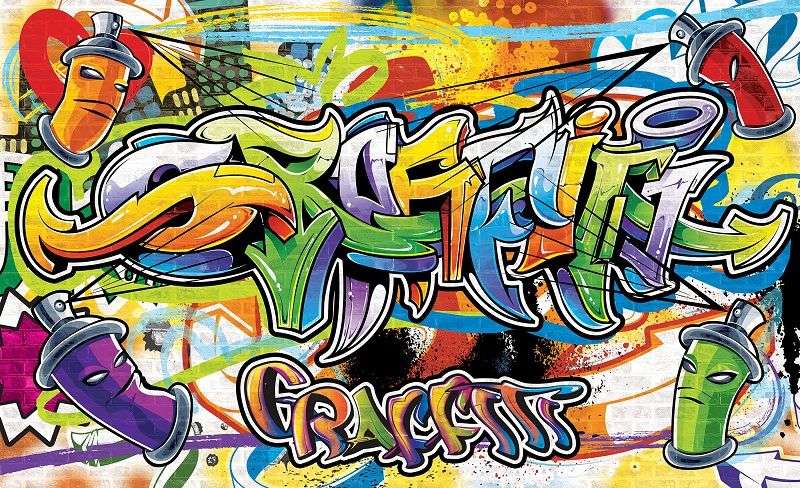 фототапет с графити за тинейджъри - 1400