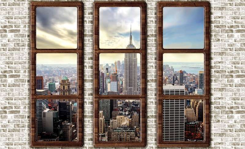 Фототапет Ню Йорк с изглед от прозорец