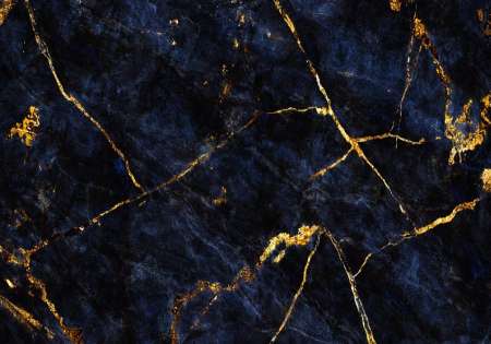 14144 - Фототапет черен мрамор със златни ивици